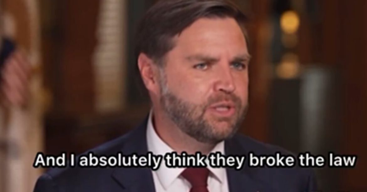 WATCH: JD Vance Says ‘You’re Going To See a Lot of Indictments’ Over Democrats Attempts to Manipulate 2016 Election