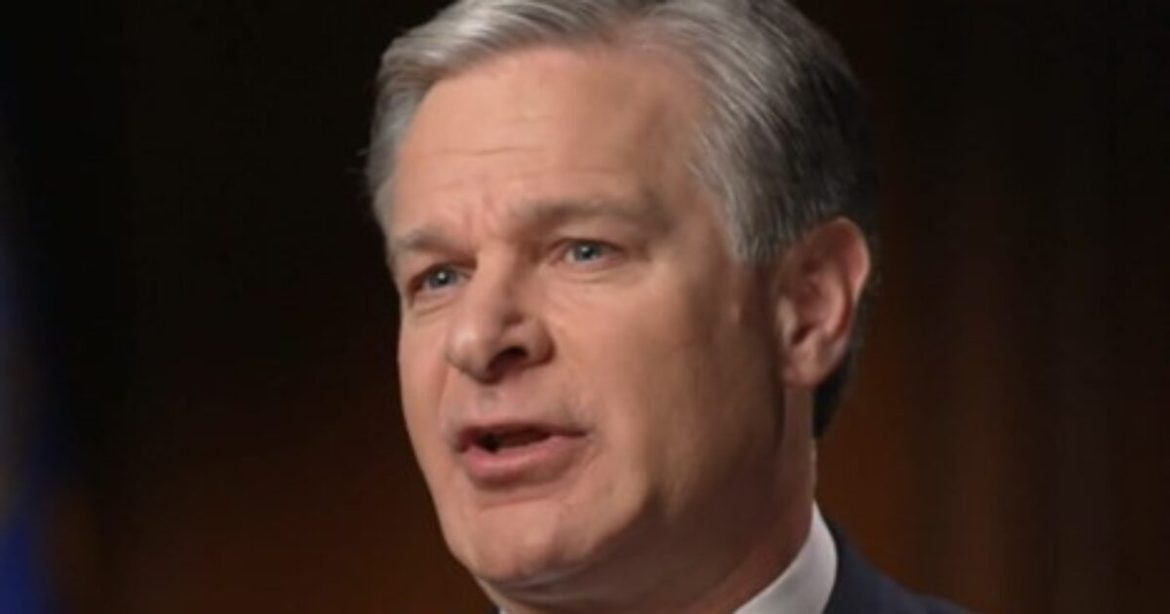 JUST IN: Former FBI Director Chris Wray Criminally Referred to DOJ Over Claims He Lied to Congress