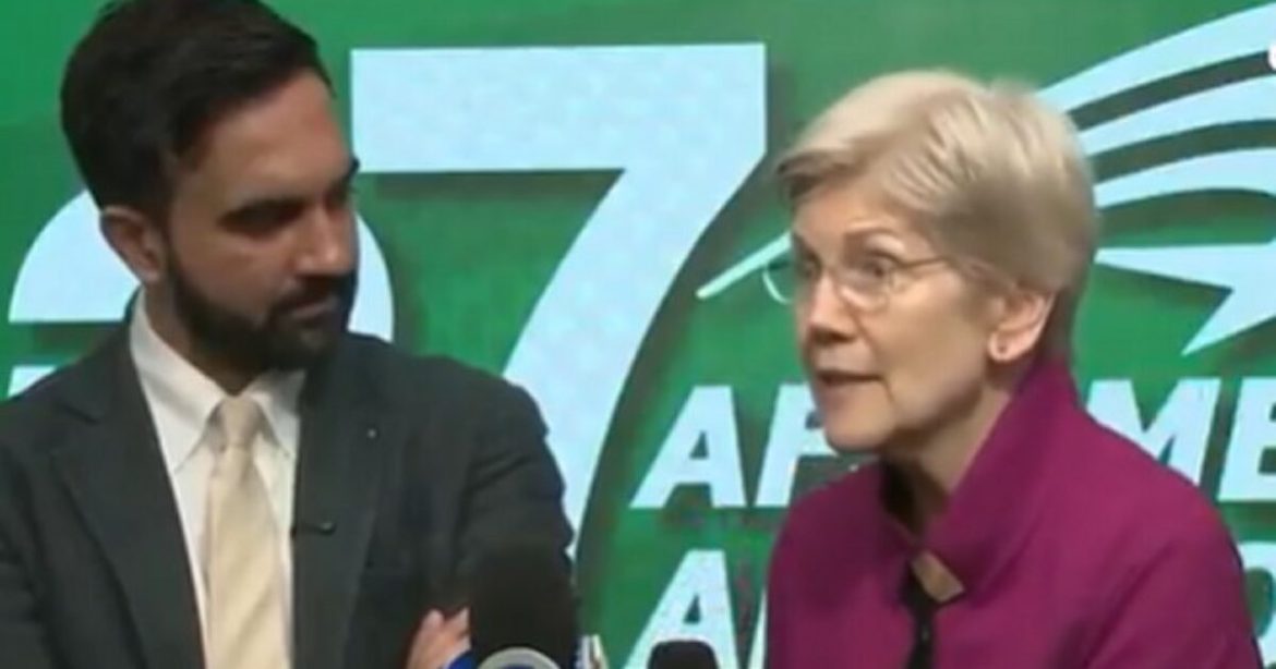 Elizabeth Warren Embraces the Commie Ideas of Zohran Mamdani: ‘That is the Democratic Message’ (VIDEO)