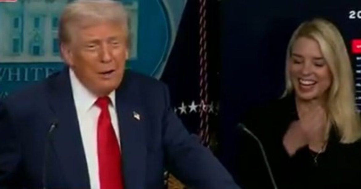WATCH: Entire Room Cracks Up After Hearing President Trump’s Response When a Reporter Asks Him to Build a “Big, Beautiful Briefing Room”