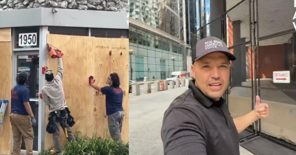 Ben Bergquam: Chicago ICE Facilities and Federal Buildings Being Fenced and Boarded Up Ahead of Expected Violence Over ICE Raids as Hundreds of Agents Stationed at Naval Base (VIDEO)